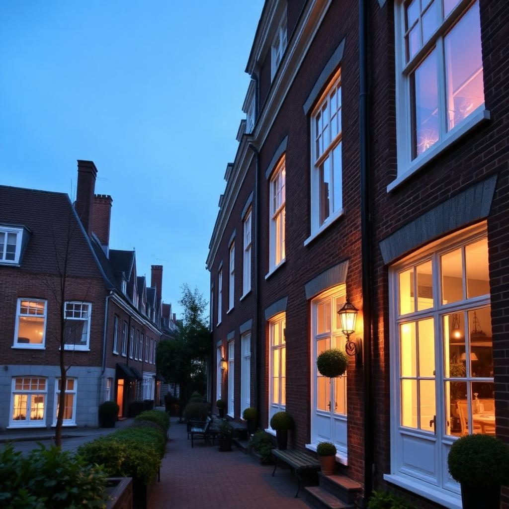 Stadswoning met patio en kantoor aan huis